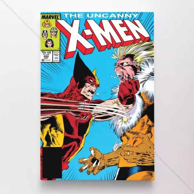 Uncanny X-Men Poster Canvas Vol 1 #222 Xmen Marvel Comic Book Art Print