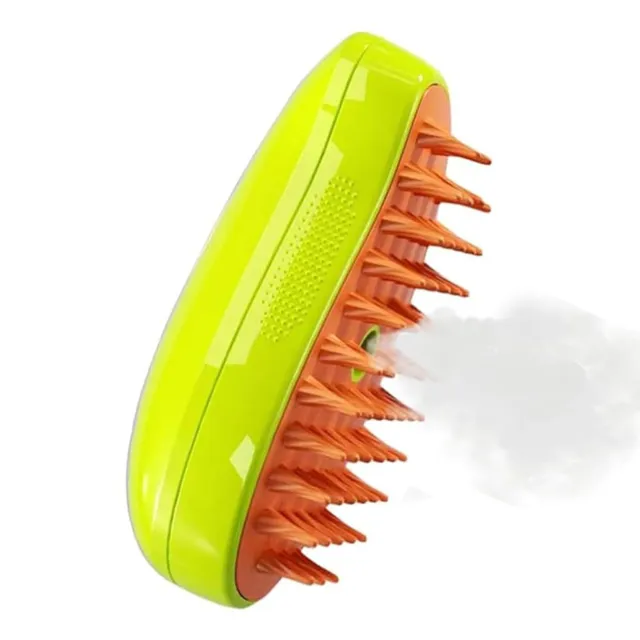 Pet Grooming Brush for Cats Rechargeable Shedding Brush Hot Steam Technology