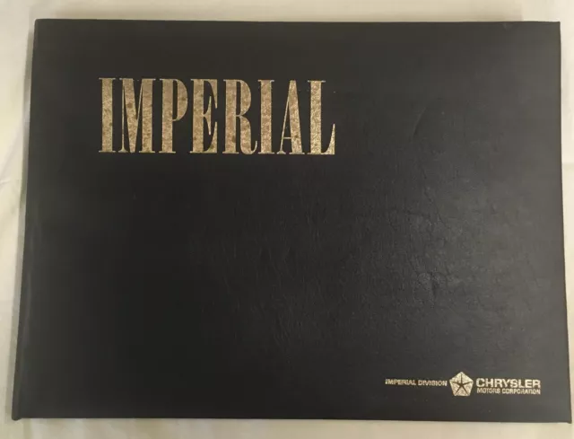 1965 Imperial Color Upholstery Book Dealer Showroom Album 65 LeBaron Crown