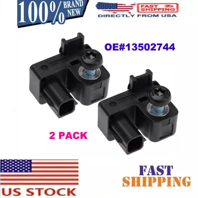 2 Pcs 13502744 Front Bumper Impact Sensor For 2010-2014 Chevy Silverado Suburban