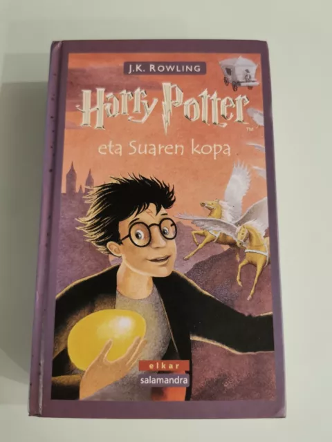 *Rare Harry Potter Goblet of Fire Spanish Basque 1st Edition JK Rowling*