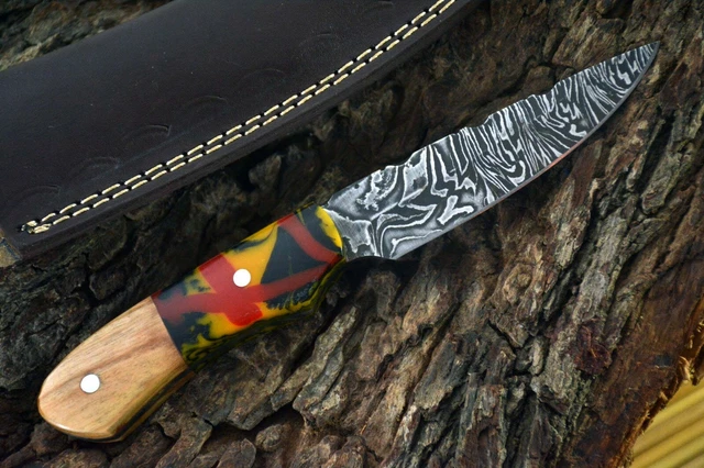 Custom 8.3"OAL Hand Forged Damascus Steel Hunting Knife Handmade (Z517) 3
