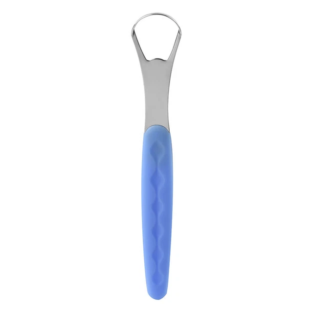 Cepillo de lengua diseño ergonómico cuidado bucal ininterrumpido limpiador de lengua