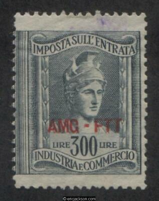 Trieste Industry & Commerce Revenue Stamp, FTT IC107 right stamp, used, F-VF
