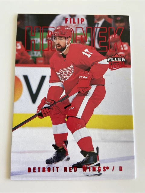 NHL Card-Filip Hronek-Red xx/91-Fleer Ultra 2021-22-Detroit