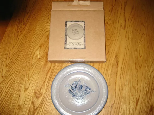 NIB*30th Anniversary*Rowe Pottery Works*Salt Glazed*Plate* 1975-2005  #15290U