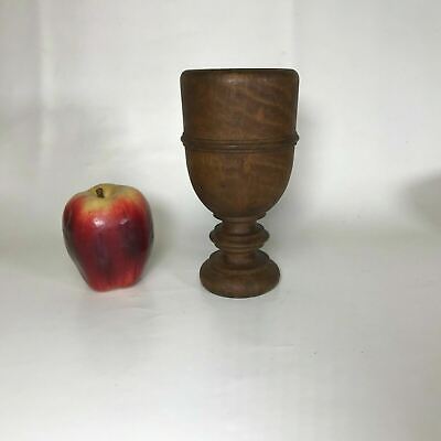 19th Century Carved Turned Wooden Goblet