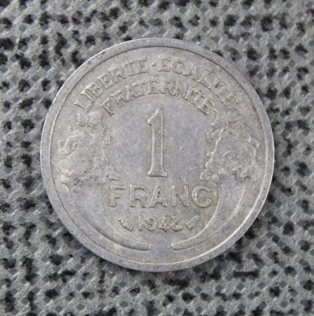 Francia 1948 1 Franco Quarta Repubblica Parigi In Nuova Zelanda Morlon Alluminio-Magnesio 23mm