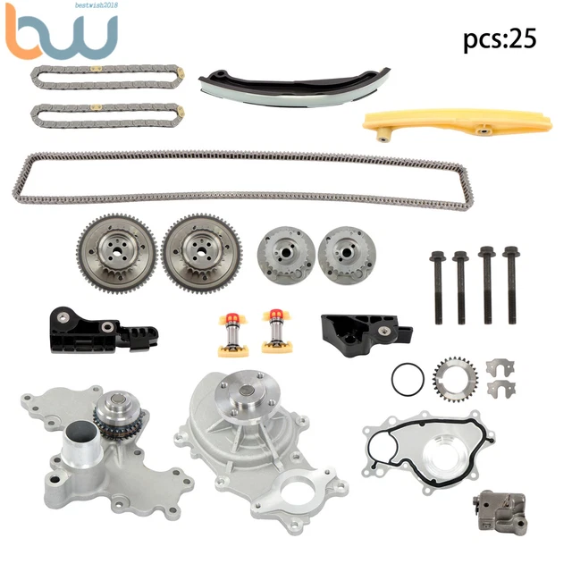 Timing Chain Kit + Water Pump & Gasket For 1997-2003 Ford F150 E150 4.2L V6