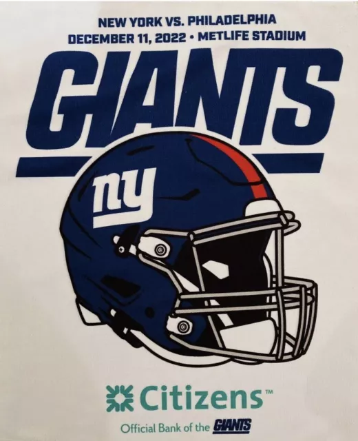 New York Giants Philadelphia Eagles Rally Towel December 11, 2022 SGA