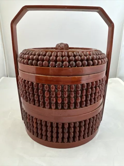 vintage chinese two tier Wedding Basket