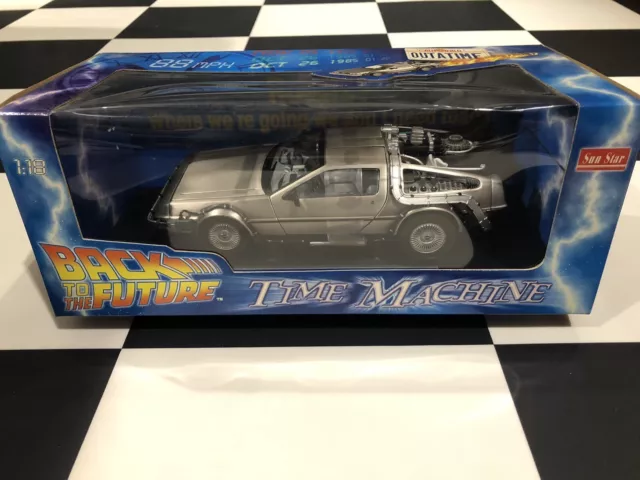 Back To The Future De Lorean Car Time Machine 1:18 Scale by Sun Star