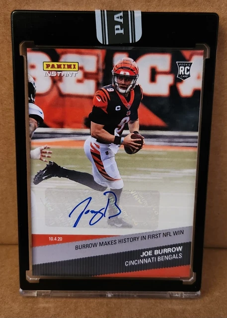 2020 Panini Instant Joe Burrow auto RC 7/10 NFL trading card