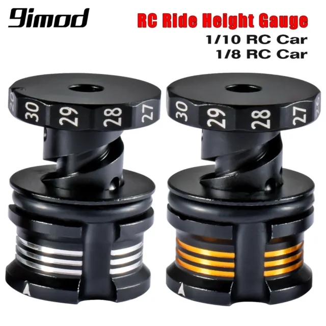 9IMOD RC Ride Height Gauge Adjustable Measuring Ruler for 1/8 1/10 RC Car Tools