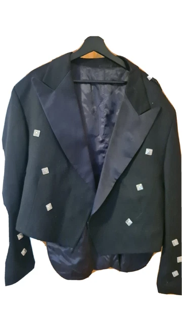 Mens Thomson Blue Wool Tartan With Matching Jacket And Accessories