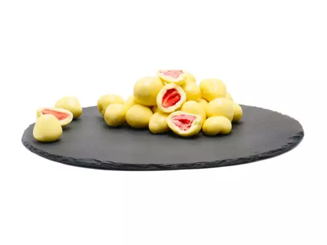 ERDBEEREN GEFRIERGETROCKNET MIT Joghurt-Schokolade schokolierte Früchte ...