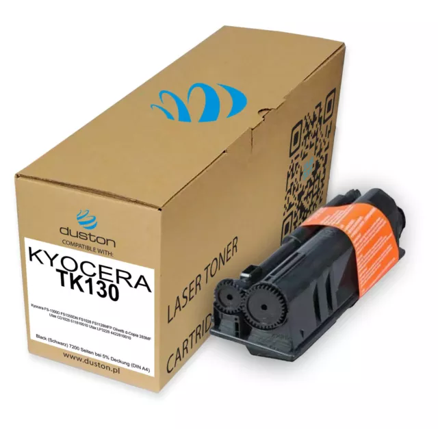 Toner noir compatible avec Kyocera FS1300D FS1350DN FS10 - 5x TK130, TK-130 2