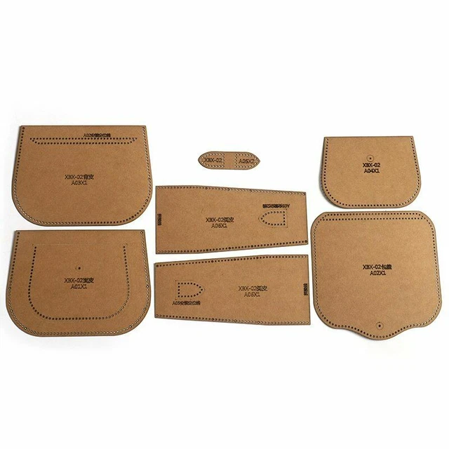 Shoulder Bag Messenger Template Pattern Tools Kraft Paper Leather Craft DIY Kits 3