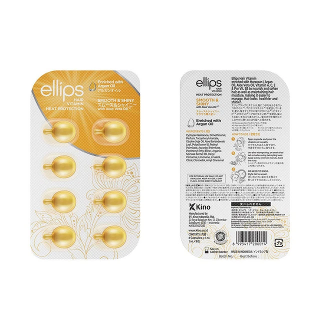 Capelli Ellips  unisex SMOOTH & SHINY hair vitamin 8 u