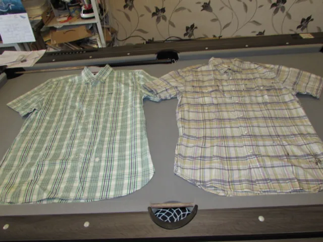 2 smart check shirts, men's large, 1 x WOLSEY, 1 X FIRETRAP, western style