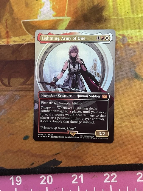 マジック：ザ・ギャザリング Lightning, Army of One (FFXIII)foil Lightning, Army of One (Borderless) (Surge Foil) | FINAL