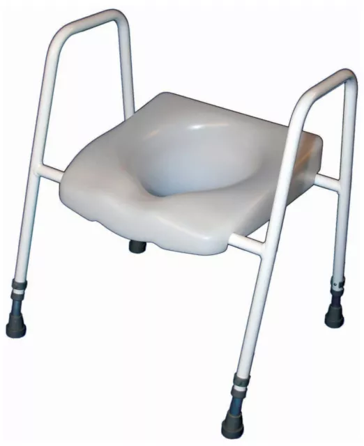 President Raised Height Adjustable Toilet Seat And Frame #VR219
