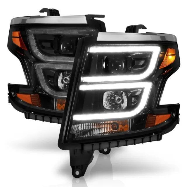 Scheinwerfer LED Tagfahrlicht schwarz LTI passt für Chevrolet