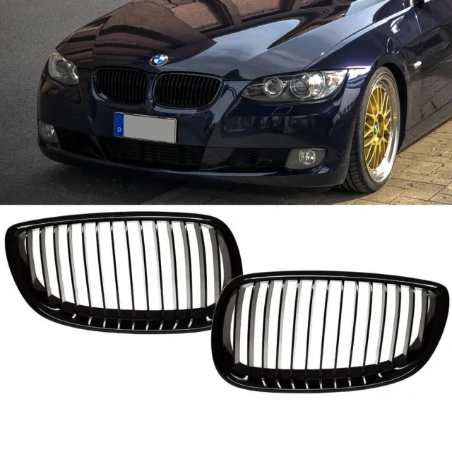 SET 2x griglia radiatore sport-performance nero lucido adatto per BMW E92 E93+ M3 M