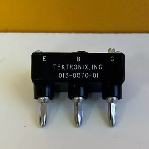 Tektronix 013-0070-01 3 Pin Transistor Adapter. For 5CT1N, etc. Curve Tracers!