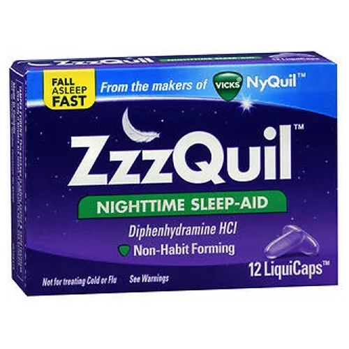 Zzzquil Nuit Sleep-Aid Liquicaps 12 Capuchons Par Procter & Gamble