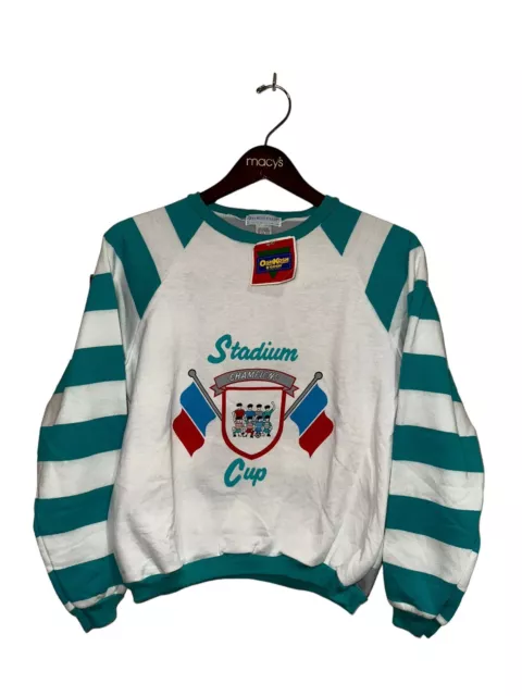 Osh Kosh B’Gosh Stadium Cup 90s Vintage NWT Crewneck Sweatshirt Size:Medium12-14