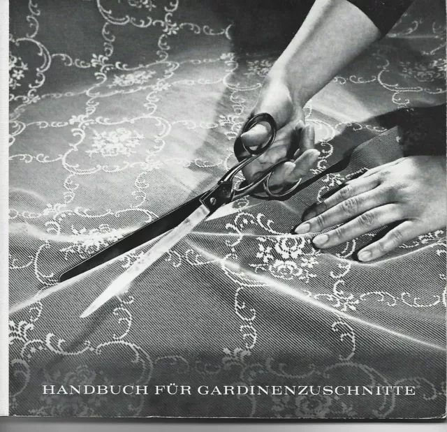 Handbuch für Gardinenzuschnitte, Diolen um 1960