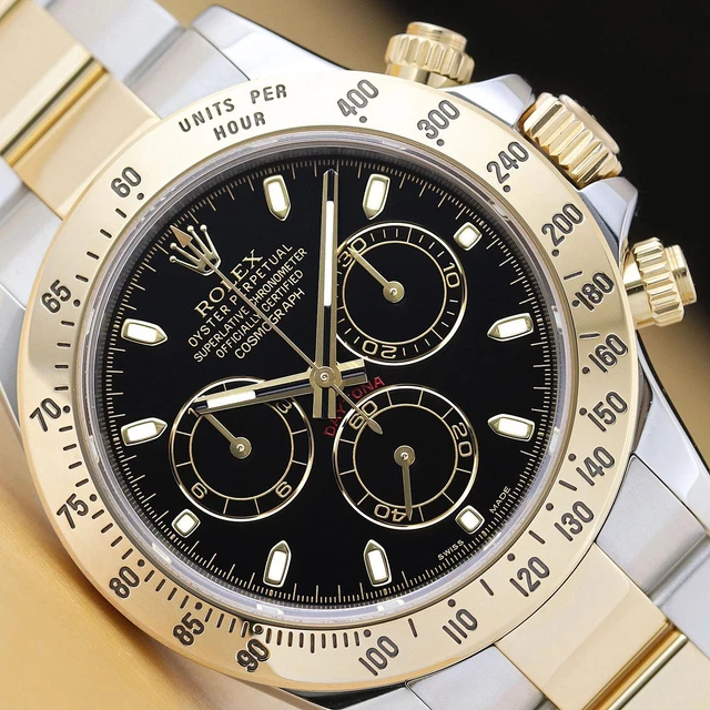 Daytona oro sales acciaio quadrante nero