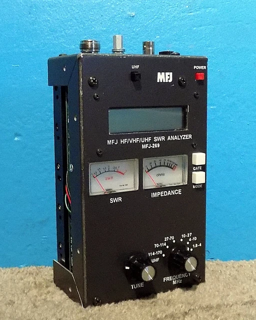 MFJ-269 HF/VHF/UHF アンテナアナライザー 1.8～470MHz MFJ-269 Ham Radio HF VHF UHF SWR Antenna Analyzer + Box +