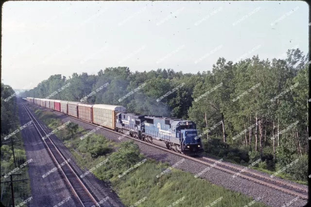 ORIG SLIDE Conrail 6857 SD60 Aktion auf Selkirk Zweig Original Kodachrome sl