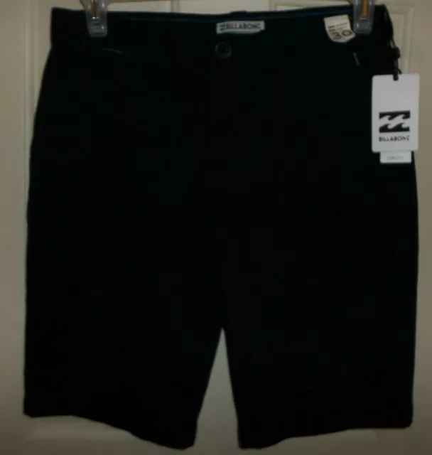 Nwt Mens Billabong Black Shorts Regular Length 30 Carter Stretch