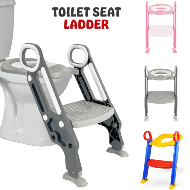 Children Baby Toddler Kid Potty Training Toilet Seat Trainer Urinal Chair Ladder