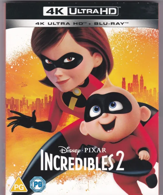The Incredibles 2 (4K UHD + Blu-ray, 2 Disc set New & Sealed)