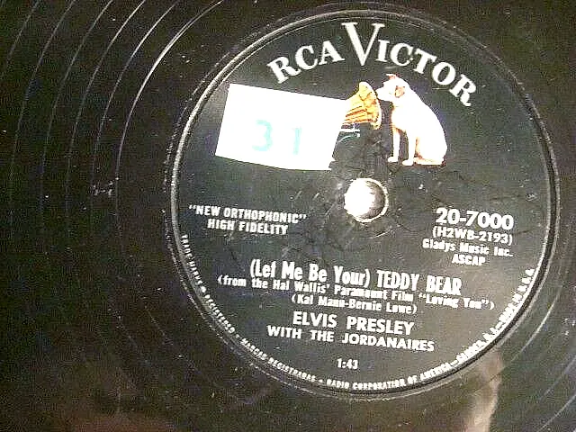 78 : Rca Victor  7000-Elvis Presley -Teddy Bear /  Loving  You -  E