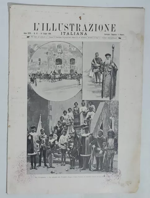 15247 L'illustrazione italiana 1899 a. XXVI n. 26 - San Gimignano