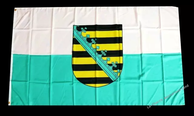 Flagge Sachsen 90x150cm + 2 Ösen Hissfahne Deutschland Deko Fahne