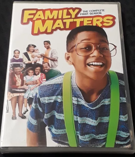 Family Matters DVD Season 1 Set Classic TV Comedy Drama Sitcom Steve Urkel VG