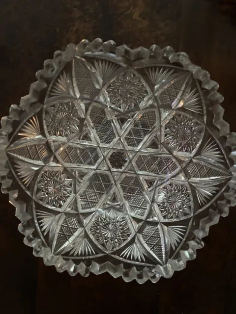Gorgeous Antique American Brilliant Cut Glass Bowl