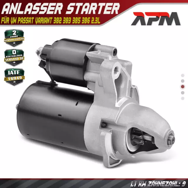 Anlasser Starter 1,1 KW für VW Passat Variant 3B2 3B3 3B5 3B6 1996-2005 2.3L