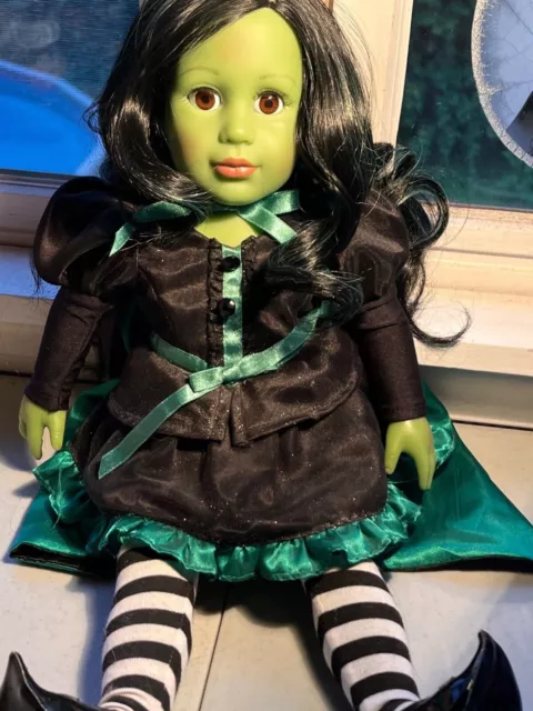 RARE 18" Green Wicked Witch Wizard Of Oz Adora Play Doll MISSING BROOM AND HAT