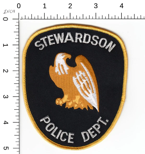 STEWARDSON ILLINOIS POLIZEIBEHÖRDE Sammlerstück Aufnäher Shelby County