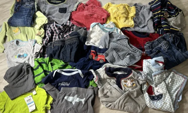 Carters Baby Boy Clothing Lot Some Mixed Brand 6-9 M And 6-12 M. Lot A8