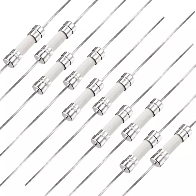 Coup Lent Fusible Temporisation Fil Conducteur Fusibles Céramique 250V T4A 10Pcs