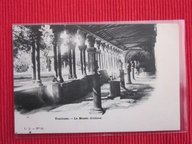 Cpa Ecrite Timbre Toulouse Musee Cloitre 31 Haute Garonne