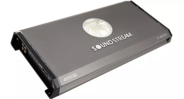 Amplificador De Coche Soundstream T1.4000Dl 4000 Vatios Clase D Monobloque 1 Canal Amplificador 2